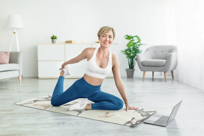 Yoga Mat | 6mm Thick | Tan | Non-Slip | Eco Friendly | Yune Yoga | Flint-2