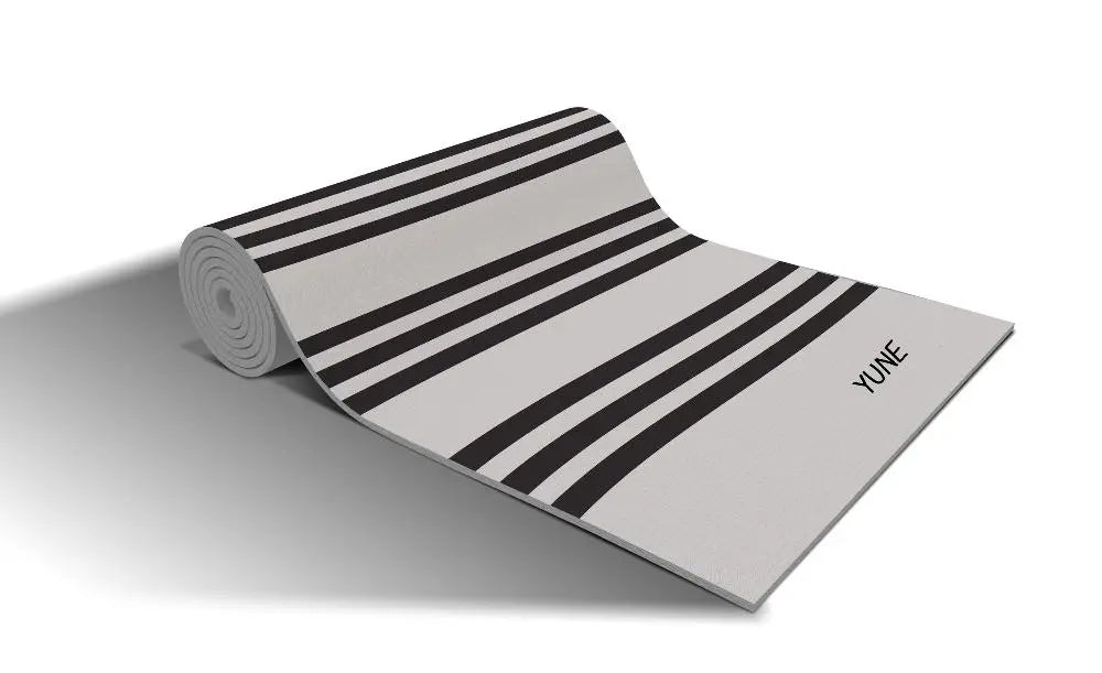 Yoga Mat | 6mm Thick | Gray | Non-Slip | Eco Friendly | Yune Yoga | IR77-1