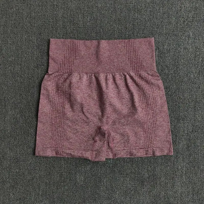 Seamless Women&#39;s Shorts Yoga Fitness High Waist Workout Shorts Sport Gym Leggings Slim Tummy Control Athletic Shorts-5