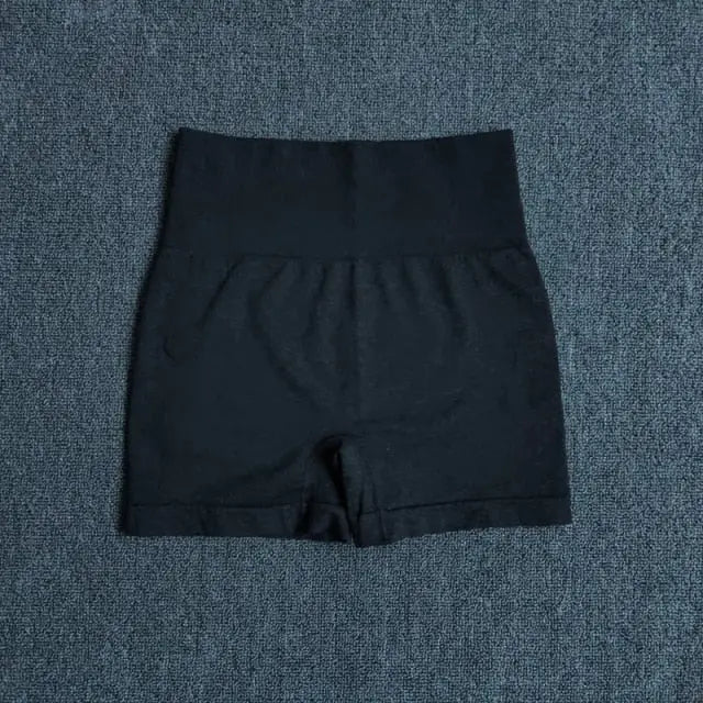 Seamless Women&#39;s Shorts Yoga Fitness High Waist Workout Shorts Sport Gym Leggings Slim Tummy Control Athletic Shorts-6