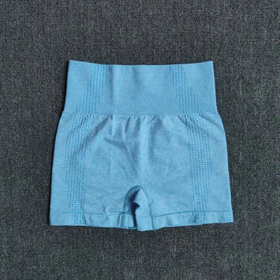 Seamless Women&#39;s Shorts Yoga Fitness High Waist Workout Shorts Sport Gym Leggings Slim Tummy Control Athletic Shorts-7