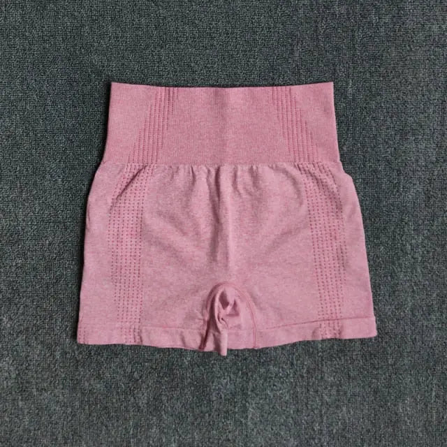 Seamless Women&#39;s Shorts Yoga Fitness High Waist Workout Shorts Sport Gym Leggings Slim Tummy Control Athletic Shorts-8