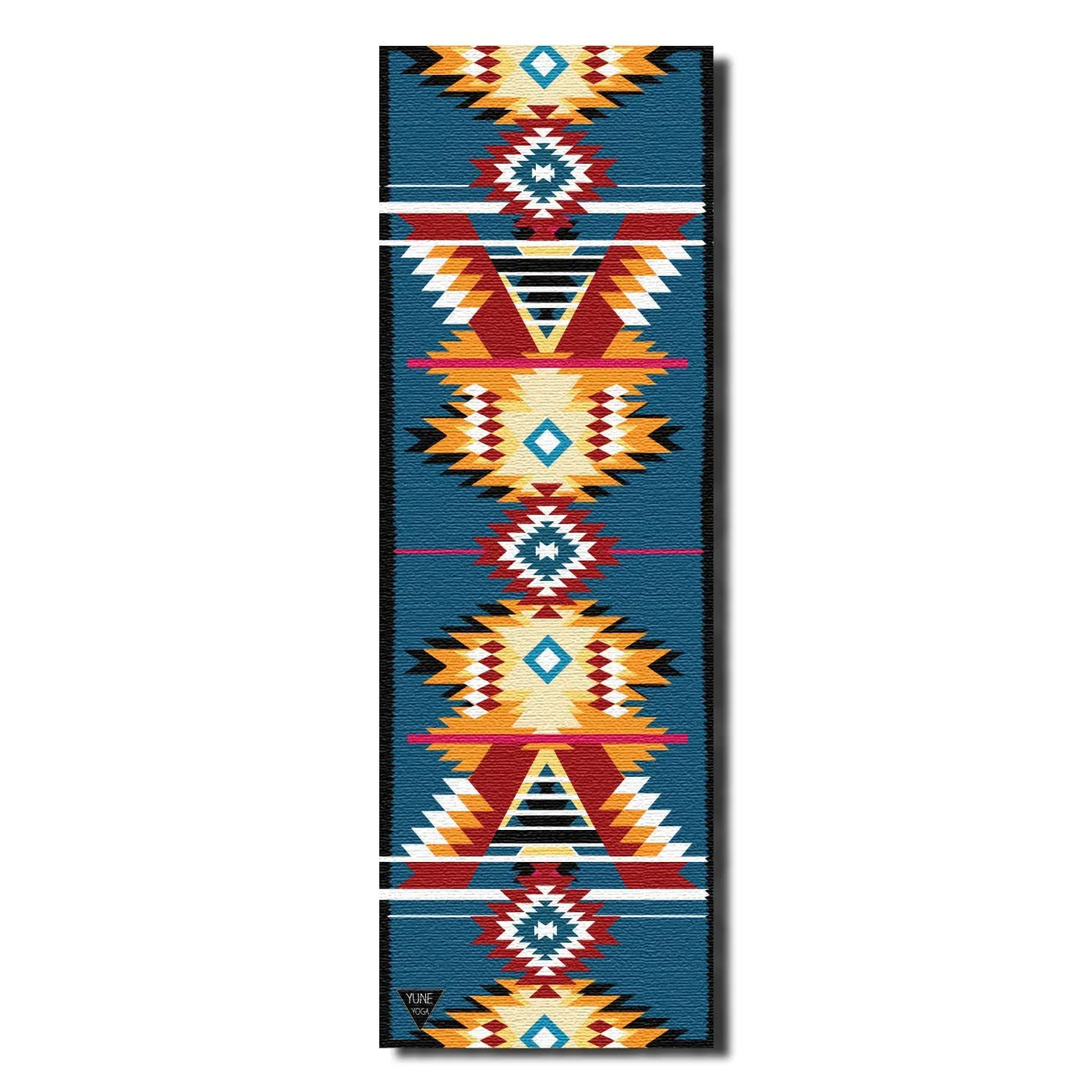 Yoga Mat | 6mm Thick | Multi Color Striped | Non-Slip | Eco Friendly | Yune Yoga | Snake River-0