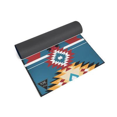 Yoga Mat | 6mm Thick | Multi Color Striped | Non-Slip | Eco Friendly | Yune Yoga | Snake River-1