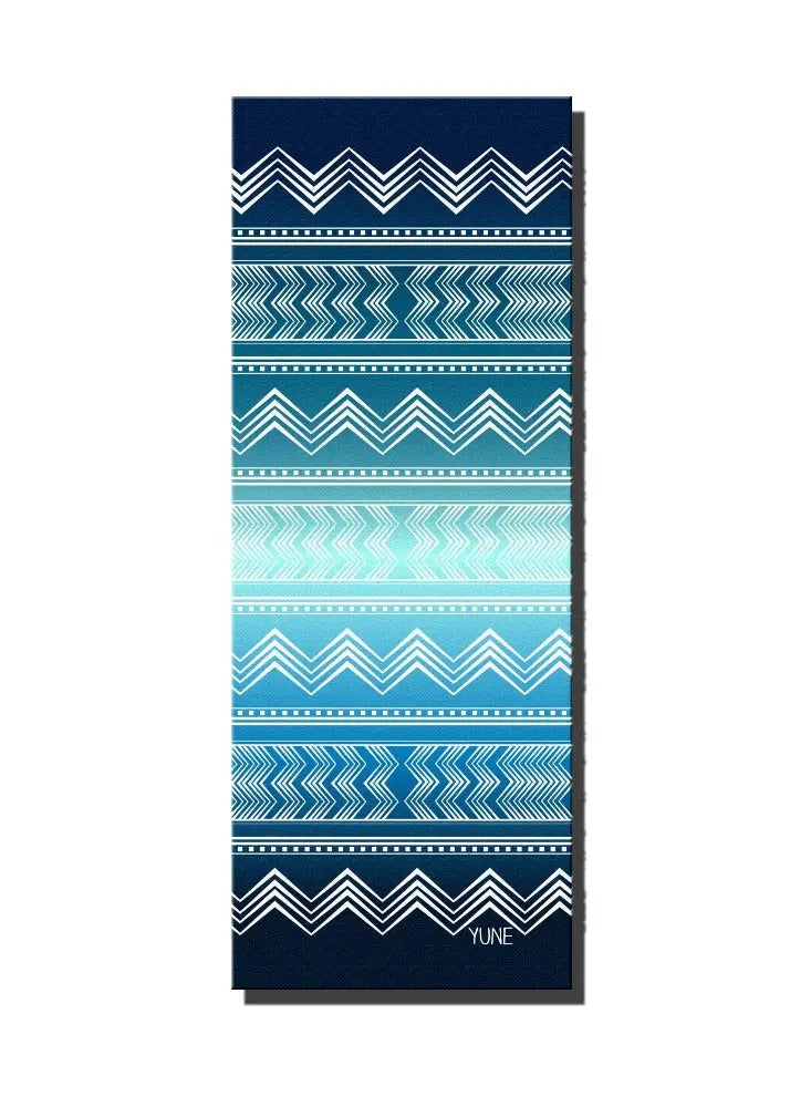 Yoga Mat | 6mm Thick | Blue | Non-Slip | Eco Friendly | Yune Yoga | Diamond-0