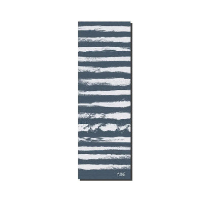 Yoga Mat | 6mm Thick | Blue Striped | Non-Slip | Eco Friendly | Yune Yoga | Fir-0