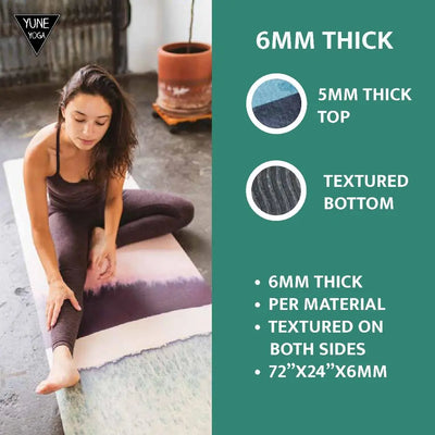 Alpha Lightweight Yoga Mat – 6mm Eco-Friendly, Non-Slip & Travel-Ready | Yune Yoga-4